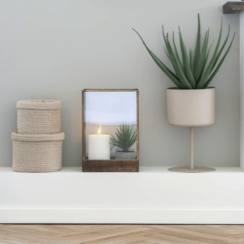 Trofa Urtepotte i Sandfarvet Stål Fra House Nordic | ø21,5x36 cm