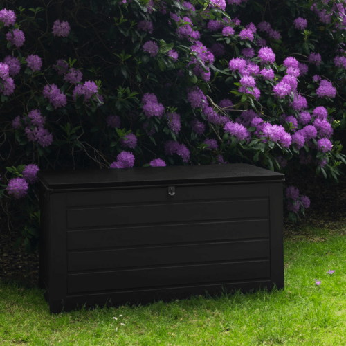 Dubrovnik Hyndeboks i Sort Plastic Fra House Nordic | 146,5x71x75 cm - 680 L