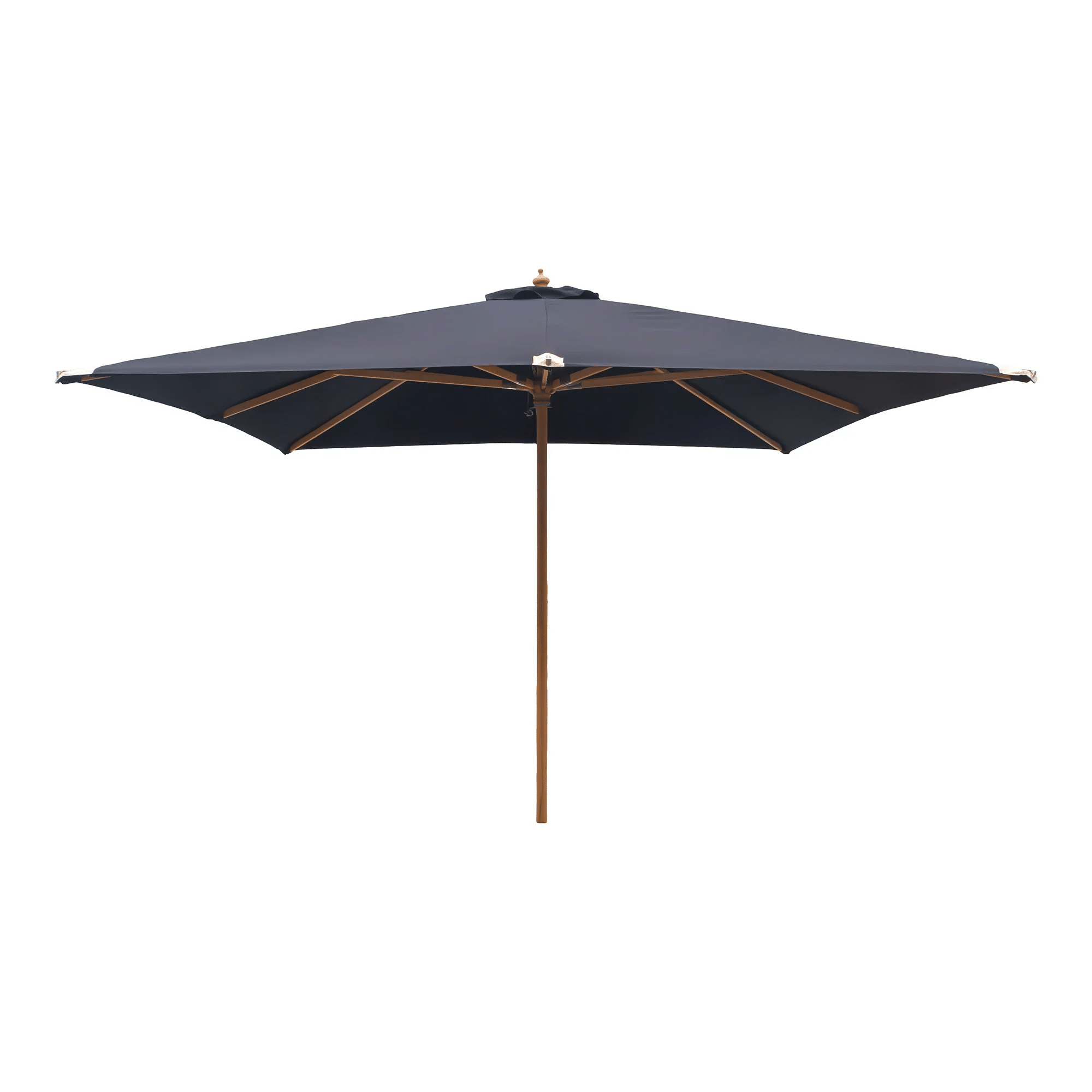 Orlando Parasol i Sort Robust UV-Dug og Massiv Træ Fra House Nordic | 300x300 cm - OUTLET - Billede 2
