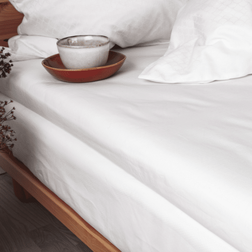 Percale Kuvertlagen fra Night&Day | 100% økologisk bomuld | Hvid