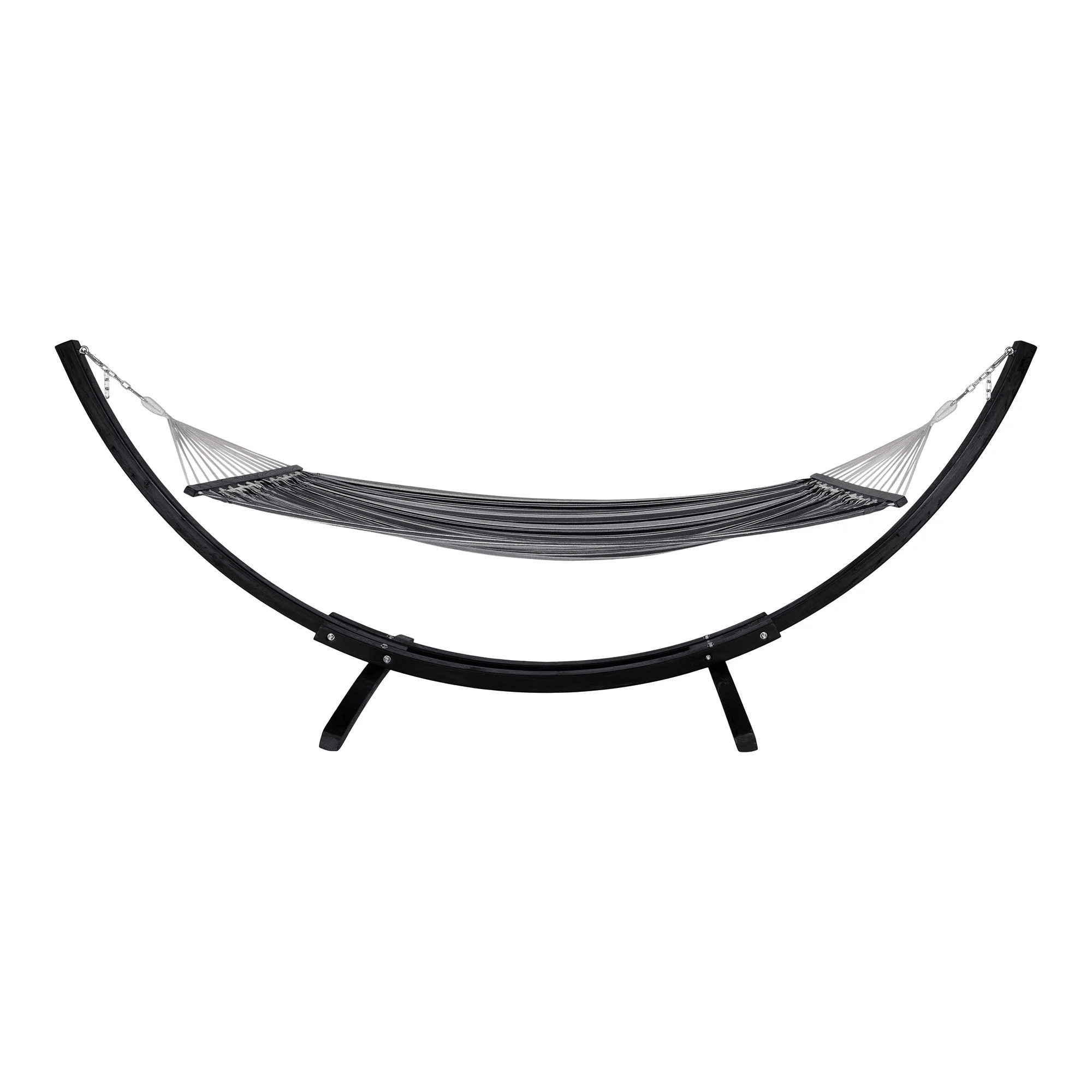 Tripoli Hængekøje i sort/grå/hvid bomuld/polyester Fra House Nordic | 320x120x120 cm - Billede 2