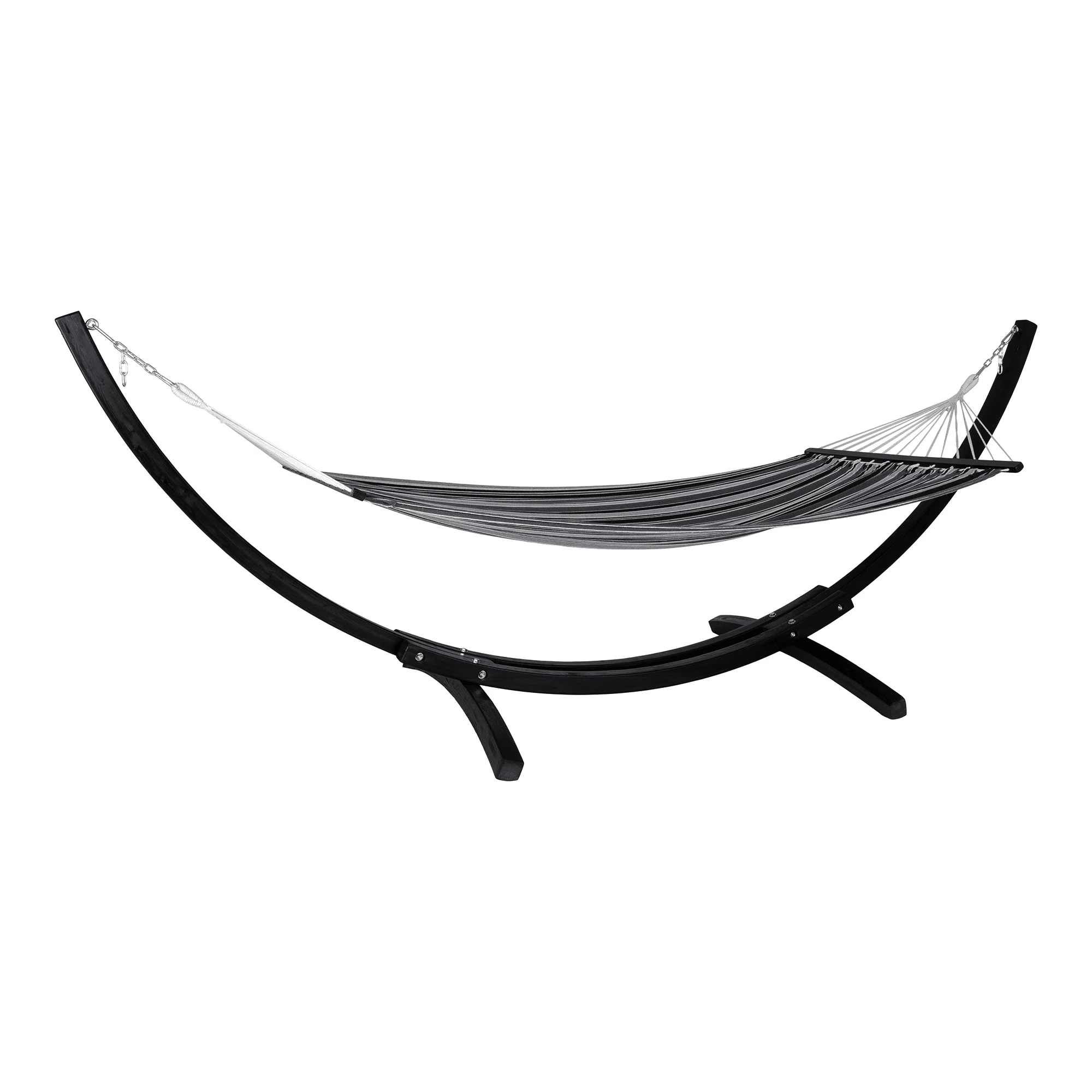 Tripoli Hængekøje i sort/grå/hvid bomuld/polyester Fra House Nordic | 320x120x120 cm - Billede 3