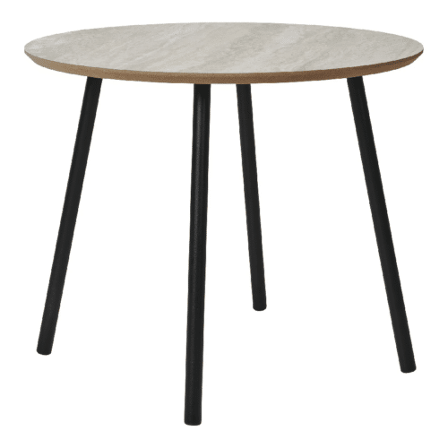 Aalst Sofabord med Travertin Look Fra House Nordic | MDF - ø55x45 cm