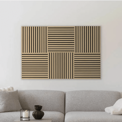 Akustikpanel i Egetræslook Fra House Nordic | MDF - 52x52x2 cm