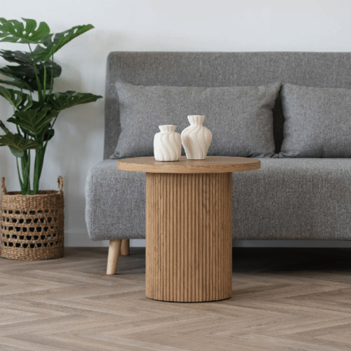 Boavista Hjørnebord i Natur Fra House Nordic | MDF - ø48x45 cm