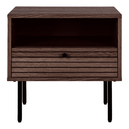 Kyoto Sofabord/Sidebord i Røget Egefiner med 1 Skuffe Fra House Nordic | 50x40x50 cm