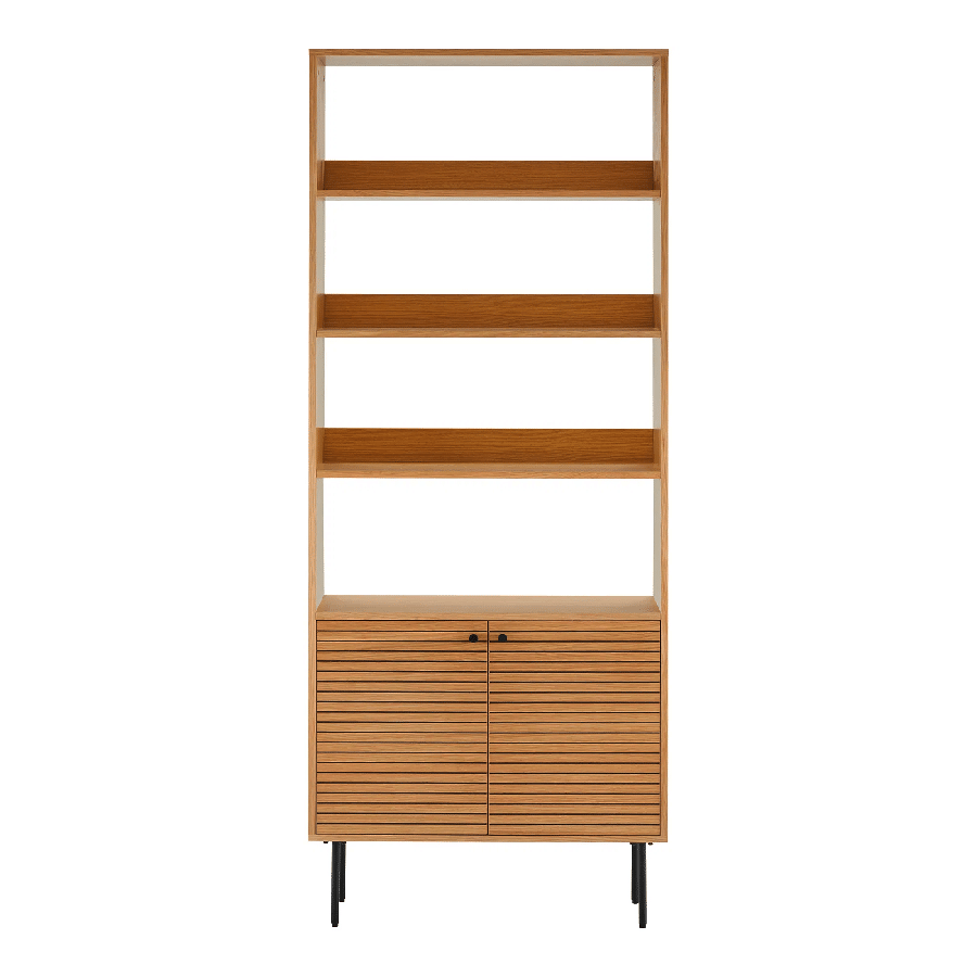 Kyoto Reol i Natur Egefiner med 4 Hylder Fra House Nordic | 80x30x200 cm - Billede 2