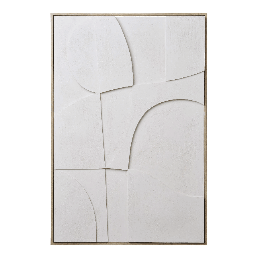 Madeline Relief Vægdekoration i Hvid Fra House Nordic | MDF Ramme - 60x90 cm - No.1 - Billede 2
