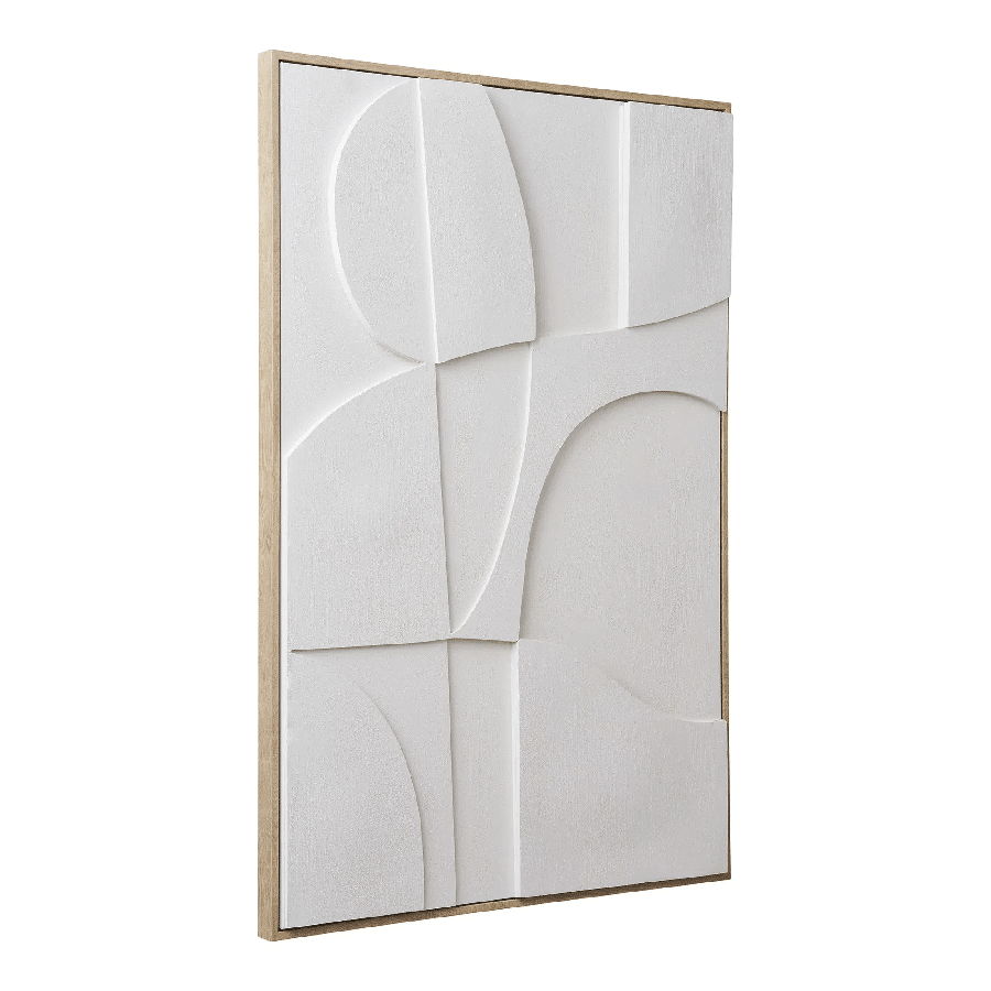 Madeline Relief Vægdekoration i Hvid Fra House Nordic | MDF Ramme - 60x90 cm - No.1 - Billede 3