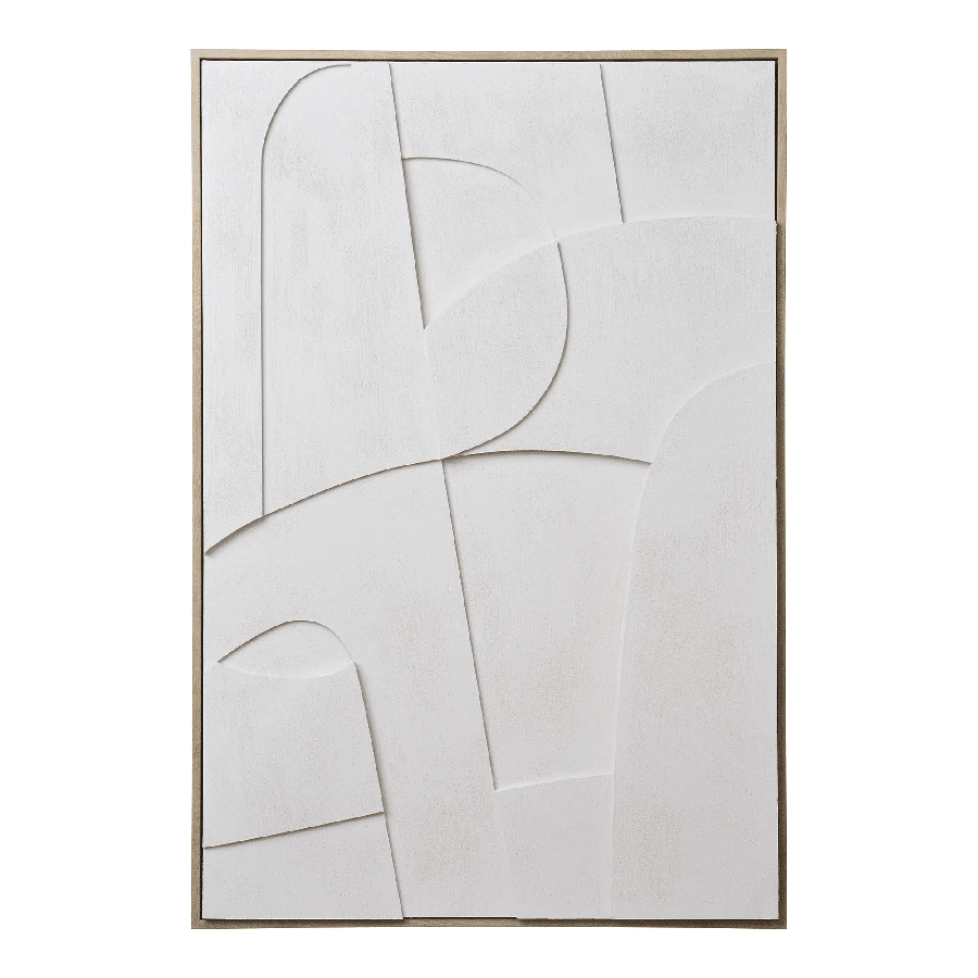 Madeline Relief Vægdekoration i Hvid Fra House Nordic | MDF Ramme - 60x90 cm - No.2 - Billede 2