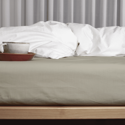 Percale Kuvertlagen i 100% økologisk bomuld fra Night&Day | Sand