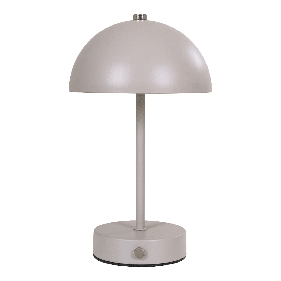 Holt Genopladelig LED Bordlampe i Sand/Stål Fra House Nordic | Metal - Ø15 x H25 cm - Billede 2