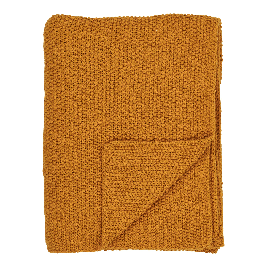 Santos Plaid i Orange Fra House Nordic | Genanvendt Bomuld - 130x170 cm - Billede 2