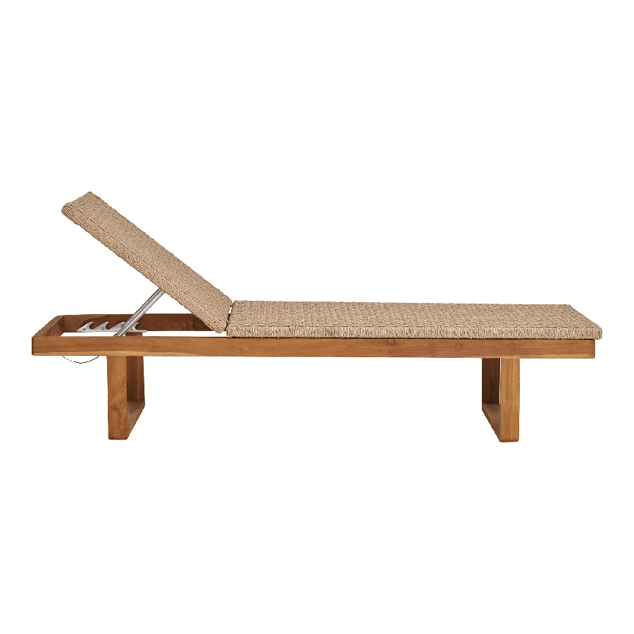 Derby Solseng i Naturfarvet Teak/Polyrattan fra House Nordic | L190xB65xH38cm - Billede 3