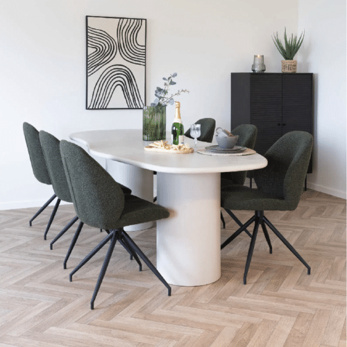 Maranola Spisebord i Lysegrå Cement Look fra House Nordic | L200xB96xH76cm