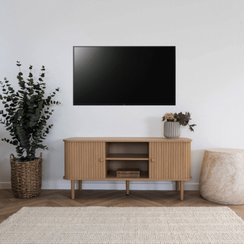 Nikko TV-Bænk i Natur med 2 Låger fra House Nordic | L113xB40xH52cm