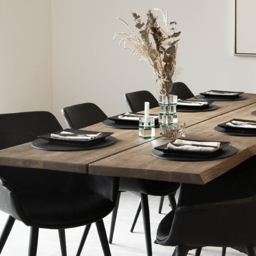 Hugin Snedker Spisebord i Massiv Egetræ & Smoked Olie fra House Of Sander | B80-103cm. L120-295cm. H4cm.