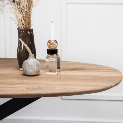 Orlando Snedker Spisebord i Massiv Egetræ & Hvid Olie fra House Of Sander | B103cm. L240cm. H3cm.
