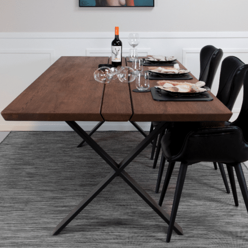 Ragnar Snedker Spisebord i Massiv Egetræ & Mocca Olie fra House Of Sander | B103cm. L240cm. H4cm.