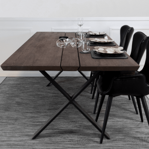 Ragnar Snedker Spisebord i Massiv Egetræ & Smoked Olie fra House Of Sander | B103cm. L240cm. H4cm.
