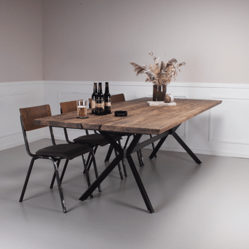 Ragnar Snedker Spisebord i Massiv Egetræ & Vintage Olie fra House Of Sander | B103cm. L240cm. H4cm.