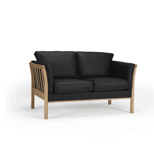 K129 2-Personers Sofa med Træben fra Kragelund / Scandinavian Upholstery | Flere Farver