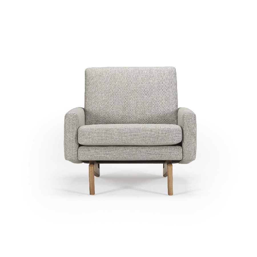 K200 Lænestol / Loungestol med Egetræsben fra Kragelund / Scandinavian Upholstery | Flere Farver