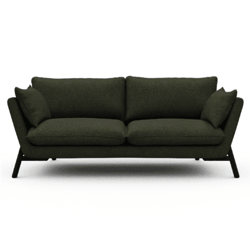 K260 2-Personers Sofa med Dunfyld & Sorte Egetræsben fra Kragelund / Scandinavian Upholstery | Flere Farver
