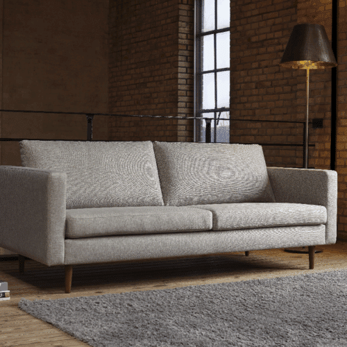 K370 3-Personers Sofa med Egetræsben fra Kragelund / Scandinavian Upholstery | Flere Farver