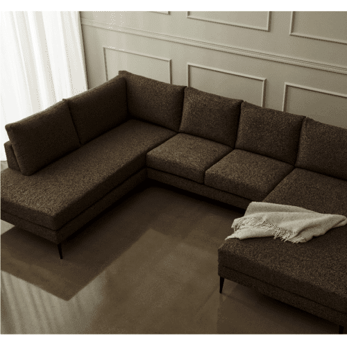 K605 2,5 pers. Sofa med Chaiselong & Openend fra Kragelund / Scandinavian Upholstery | Flere Farver I Højre- & Venstrevendt | 171x363x202cm