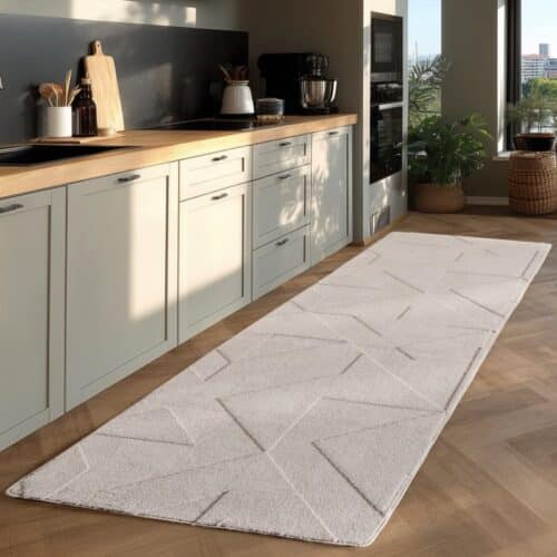 Isla Cremefarvet Gulvtæppe fra Rugs by Uniquebeds Home & Living | Flere Størrelser
