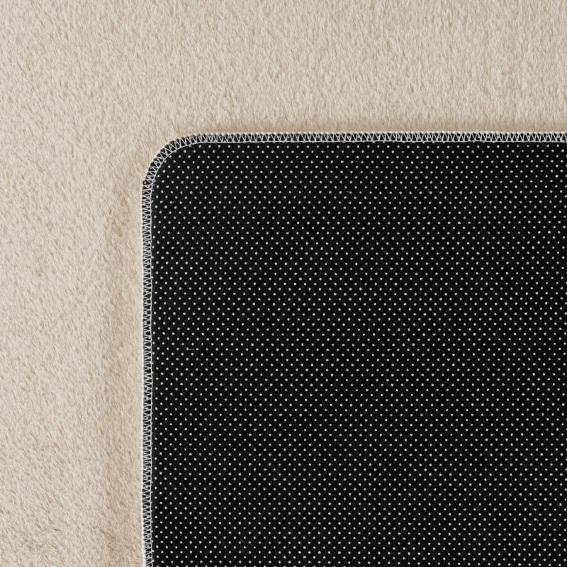 Sophia Cremefarvet Gulvtæppe i Polyester fra Rugs by Uniquebeds Home & Living | Flere Størrelser i Firkantet & Rund - Billede 4