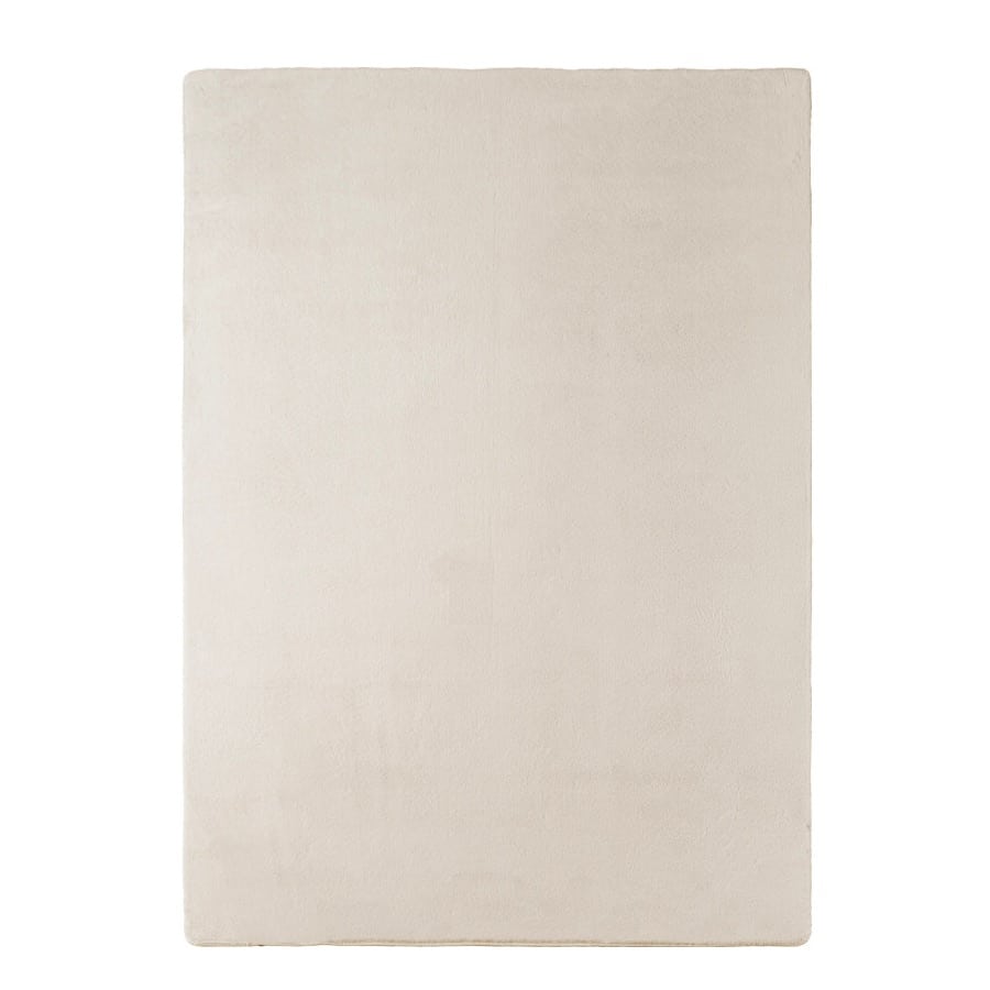 Sophia Cremefarvet Gulvtæppe i Polyester fra Rugs by Uniquebeds Home & Living | Flere Størrelser i Firkantet & Rund - Billede 2