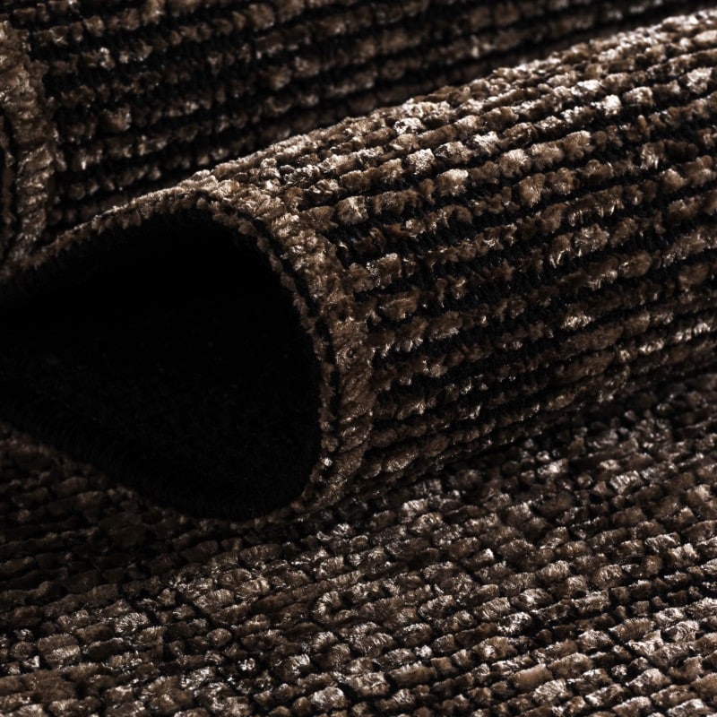 Elsie Gulvtæppe i Brun Bomuld med Chenille Finish fra Rugs by Uniquebeds Home & Living | Flere Størrelser - Billede 3