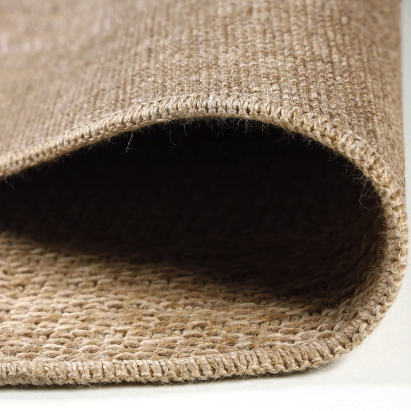Maria Rundt Indendørs/Udendørs Gulvtæppe i Beige med Simple Lyse Ringe fra Rugs by Uniquebeds Home & Living | Flere Størrelser - Billede 4