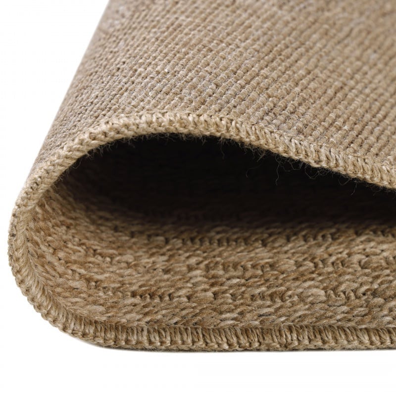 Maria Rundt Indendørs/Udendørs Gulvtæppe i Beige med Simple Mørke Ringe fra Rugs by Uniquebeds Home & Living | Flere Størrelser - Billede 3