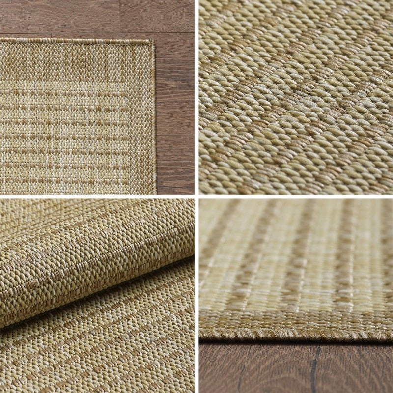 Mila Gulvtæppe i Beige med Simpel Kant fra Rugs by Uniquebeds Home & Living | Flere Størrelser i Firkantet & Rund - Billede 5