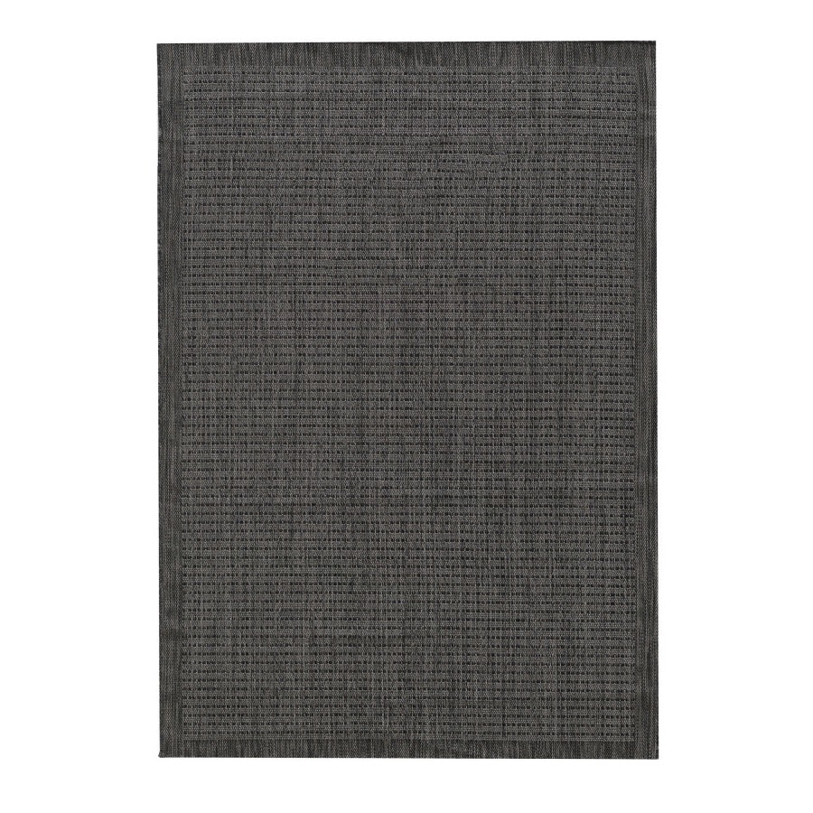 Mila Gulvtæppe i Sort med Simpel Kant fra Rugs by Uniquebeds Home & Living | Flere Størrelser i Firkantet & Rund - Billede 2