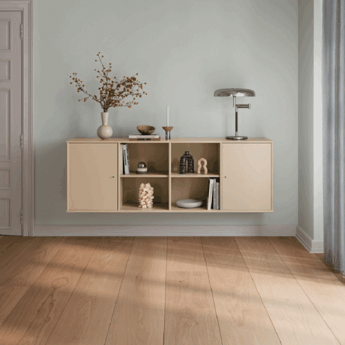 Mistral Modul 110 i Beige Massiv Egetræsfinér fra Hammel Furniture | Færdig Kombination 14 - BHD 176,2x60,8x32,5 cm