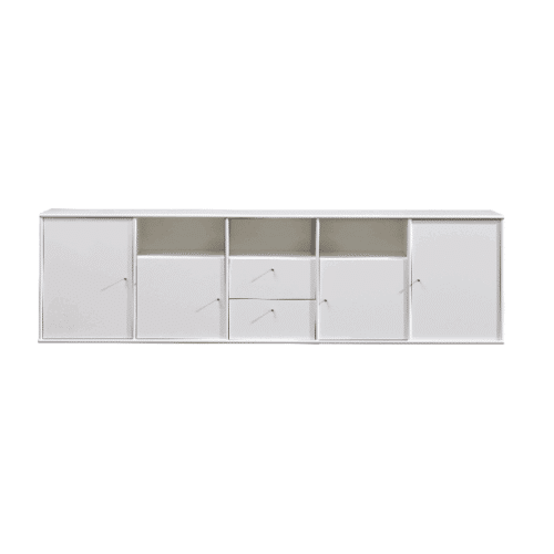 Mistral Modul 111 i Massiv Snehvid Egetræsfinér fra Hammel Furniture | Færdig Kombination 7 - BHD 219,8×41,6×32,5 cm