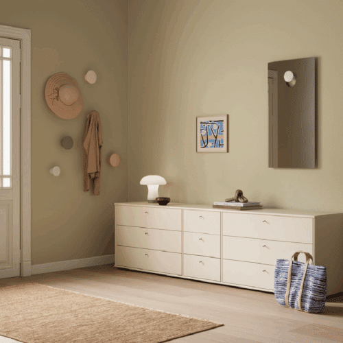 Mistral Modul 140 i Beige Massiv Egetræsfinér fra Hammel Furniture | Færdig Kombination 12 - BHD 219,8x60,8x32,5 cm