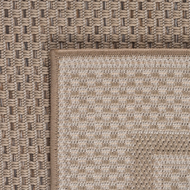 Phoebe Indendørs/Udendørs Gulvtæppe i Beige med Simpel Kant fra Rugs by Uniquebeds Home & Living | Flere Størrelser - Billede 3