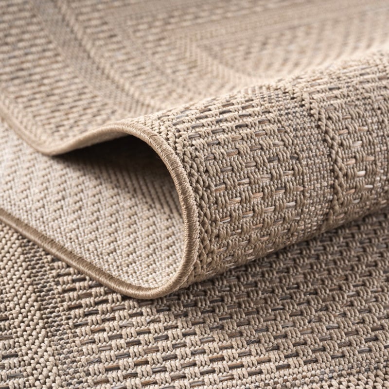 Phoebe Indendørs/Udendørs Gulvtæppe i Beige med Simpel Kant fra Rugs by Uniquebeds Home & Living | Flere Størrelser - Billede 4