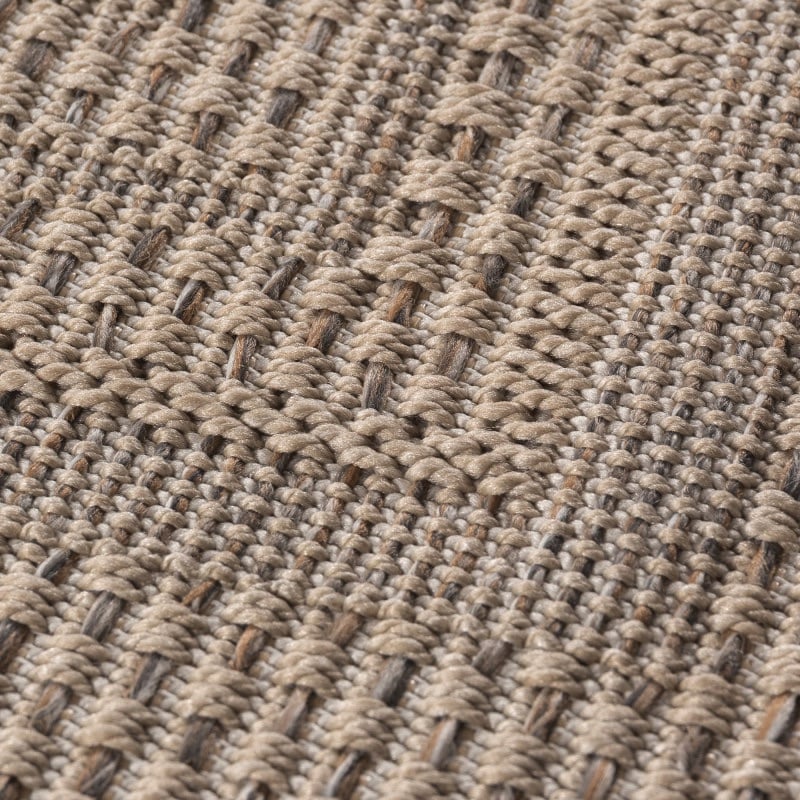 Phoebe Indendørs/Udendørs Gulvtæppe i Beige med Simpel Kant fra Rugs by Uniquebeds Home & Living | Flere Størrelser - Billede 5