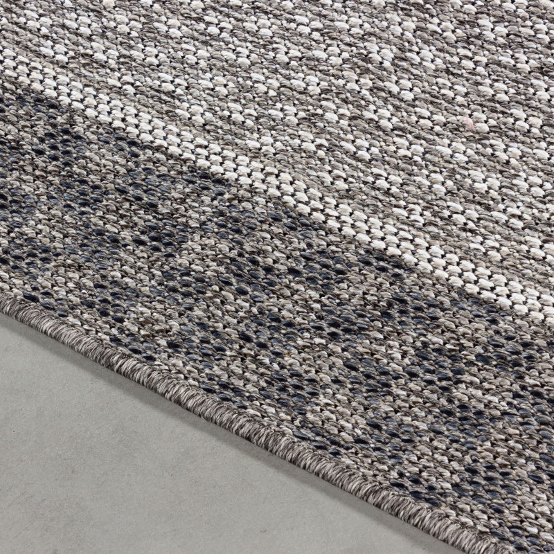 Anna Indendørs/Udendørs Gulvtæppe i Creme med Simpel Ternet Kant fra Rugs by Uniquebeds Home & Living | Flere Størrelser - Billede 5