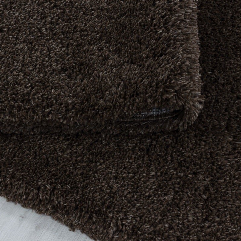 Louisa Ensfarvet Gulvtæppe i Brun fra Rugs by Uniquebeds Home & Living | Flere Størrelser i Firkantet & Rund - Billede 6