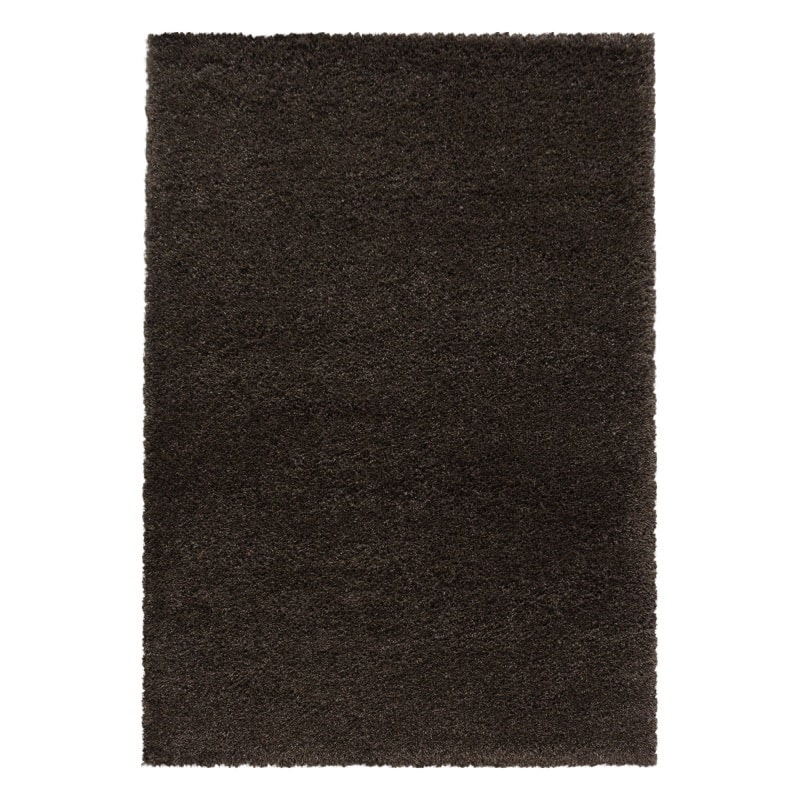Louisa Ensfarvet Gulvtæppe i Brun fra Rugs by Uniquebeds Home & Living | Flere Størrelser i Firkantet & Rund - Billede 2