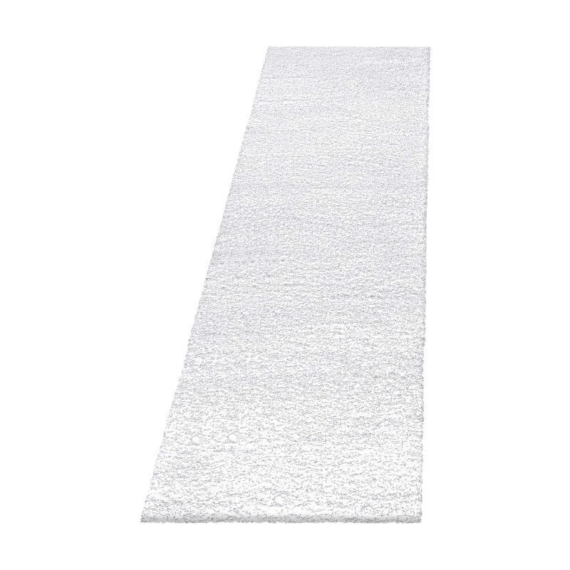 Louisa Ensfarvet Gulvtæppe i Hvid fra Rugs by Uniquebeds Home & Living | Flere Størrelser i Firkantet & Rund - Billede 3