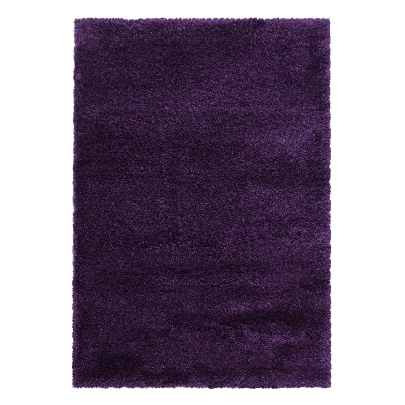 Louisa Ensfarvet Gulvtæppe i Lilla fra Rugs by Uniquebeds Home & Living | Flere Størrelser i Firkantet & Rund - Billede 2