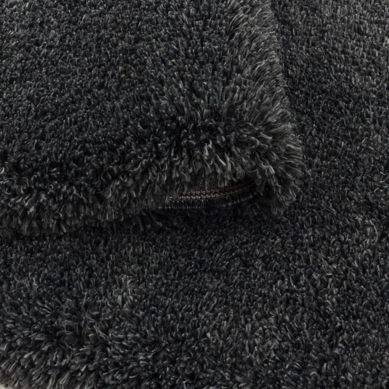 Louisa Ensfarvet Gulvtæppe i Mørk Grå fra Rugs by Uniquebeds Home & Living | Flere Størrelser i Firkantet & Rund - Billede 6